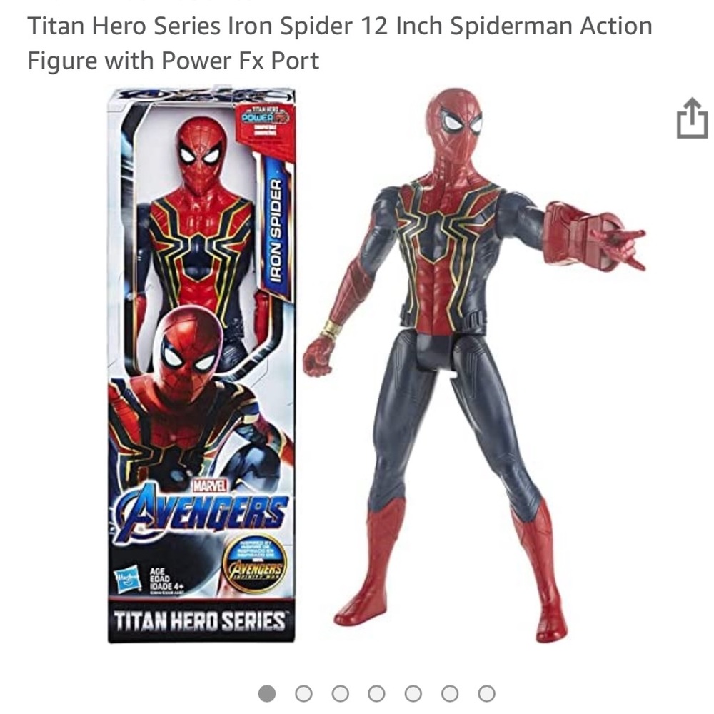 🎁AVENGERS Spider-Man action figure power fx port 🎁